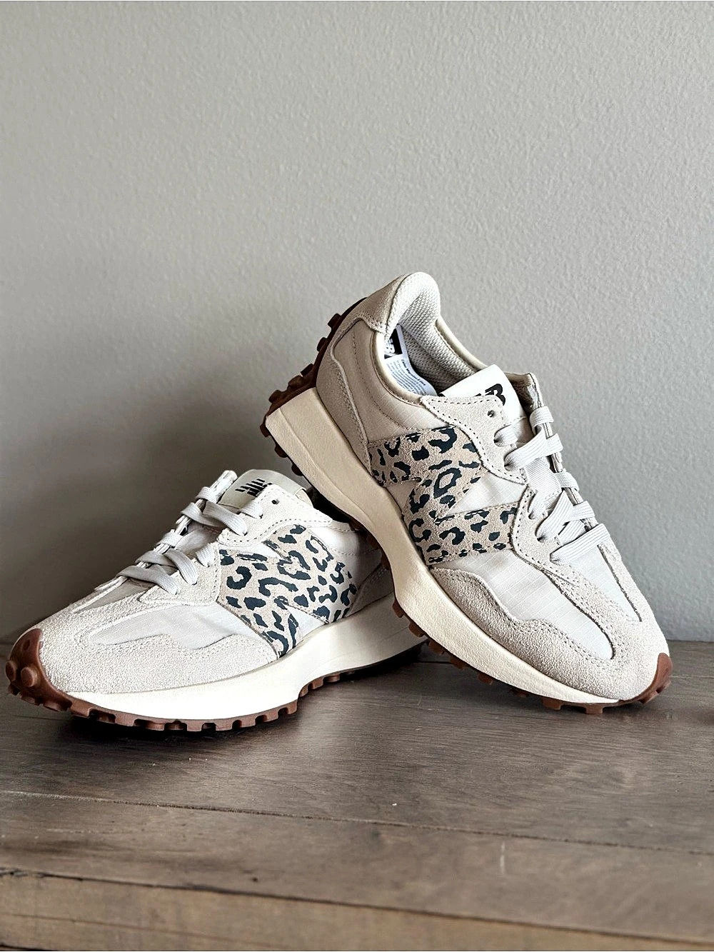 New Balance 327 'Sea Salt Leopard' Leopard Print Sneakers US 6